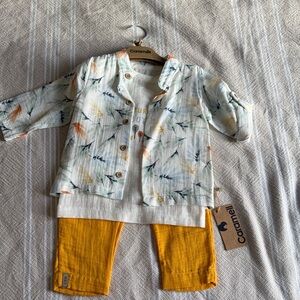 Carhartt Kids Matching Set - White and Yellow
